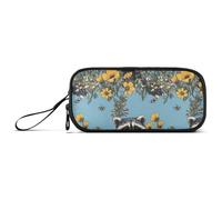Large Capacity Pencil Organizer Case Teen Boys Bag With Compartment Elementary Lightweight Beauty Raccoon