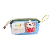 Large Capacity Pencil Pouch, Cute Bear Pen Case, Cartoon Stationery Organizer, Wide Opening Zipper Bag, Portable Storage for Kids, Adults, School, Office 25x12x8.5cm
