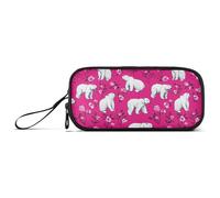 Large Capacity Pencil Storage Case Man Big Pencil Case Elementary with Handle Beauty Polar Bear