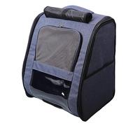 Large Capacity Pet Carrier Backpack, Polyester Pet Carrying Bag with Side Storage Pouch, Stress Prevent Design for Dogs and Cats Under 22lb, Portable Multifunctional Backpack for O