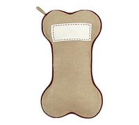 Large Capacity Pet Christmas Stocking - Dog Bone Shape, Pet Christmas Stockings | Jute Gift Bags for Dogs and Cats, Perfect for Decorations