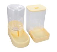 Large Capacity Pet Dry Food Feeder And Watering Bowl Set For Puppies And Kittens Clear Container For Home Office Container