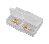 Large Capacity Pill Case Travel Pill Organizer | Large Capacity Divided Pill Case Space Saving Pill Box Small Storage Case for Pills Jewelry Earrings