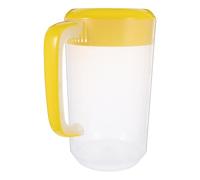 Large Capacity Pitcher 4000ml Pp Yellow with Scale and Lid