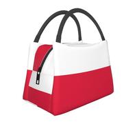 Large Capacity Poland Flag Lunch Bag for School Work Kids Girls Boys Women Men Travel Tote Bag Lunch Box School Lunchbox Tote Outdoor Picnic Lunchboxes for Travel Picnic