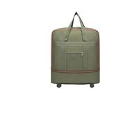 Large Capacity Portable Moving Storage Backpack,Study Abroad, Travel, Expandable Packing Bag with Wheels for Travel Work(Green)