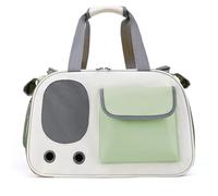 Large Capacity Portable Single Shoulder Pet Carrier Bag with Ventilation Window, Oxford Cloth Dog Cat Carrier for Outdoor Travel, Vet Visits and Trips (Green)