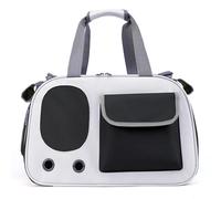 Large Capacity Portable Single Shoulder Pet Carrier Bag with Ventilation Window, Oxford Cloth Dog Cat Carrier for Outdoor Travel, Vet Visits and Trips (Black)
