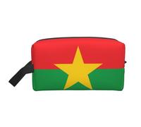 Large Capacity Portable Storage Bag Organization with Anti-Collision Protection and Exquisite Flag of Burkina Faso Print