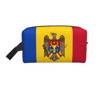 Large Capacity Portable Storage Bag Organization with Anti-Collision Protection and Exquisite Flag of Moldova Print