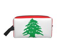 Large Capacity Portable Storage Bag Organization with Anti-Collision Protection and Exquisite Flag of Lebanon Print