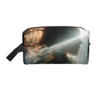 Large Capacity Portable Storage Bag Organization with Anti-Collision Protection and Exquisite Light Realm Print