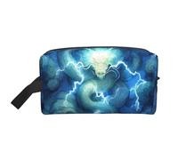 Large Capacity Portable Storage Bag Organization with Anti-Collision Protection and Exquisite Lightning Dragon Print