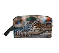 Large Capacity Portable Storage Bag Organization with Anti-Collision Protection and Exquisite Little Alligator Print
