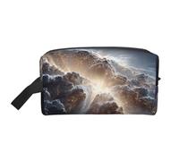 Large Capacity Portable Storage Bag Organization with Anti-Collision Protection and Exquisite Nebula Journey Print