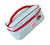 Large Capacity Practical Makeup Organizers for Travelers Multiple Pockets Trendy Colorful Design Portable Cosmetic Storage Bag Trendy Color Blocked Cosmetic Carryall for Outdoor Adventures