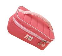 Large Capacity Practical Makeup Organizers for Travelers Multiple Pockets Trendy Colorful Design Portable Cosmetic Storage Bag Trendy Color Blocked Cosmetic Carryall for Outdoor Adventures
