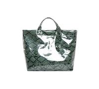 Large Capacity PVC Top Handle Bag For Women With Stylish Letter Print Handbag PU Bag For Office And Daily Use Large Capacity Handbag