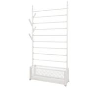Large Capacity Ribbon Organizer Rack, Multifunctional Scarf and Wrapping Paper Storage Stand for Craft Room, Retail Shop