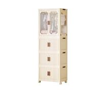 Large Capacity Rolling Wardrobe for Bedroom - Open Closet with Hanging Rod, Ideal for Small Spaces, 63x40x179.5 cm, Perfect for Apartments and Dorms.