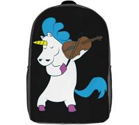 Large Capacity Rucksack Uni-Corn Viola Player School Bags Personality Students Bookbag for Hiking, Travel, Work, 42X32X14Cm