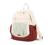 Large Capacity School Backpack for Middle High School Students, Durable Campus Bookbag with Laptop Compartment, All-Match Travel Hiking Daypack for Teens and Adults (Red)