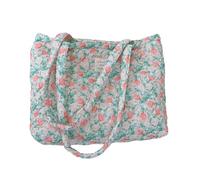 Large Capacity Shopping Bag Women Quilted Shoulder Bag School French Styles Armpit Flower Print Commuting French Styles Armpit For Women Large Capacity Shoulder School