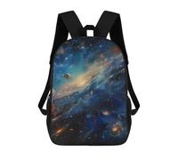Large Capacity Sports Bag Spaces and Universe School Bag Resistant Schools Backpack for Hiking, Camping, Work, 42X32X14Cm