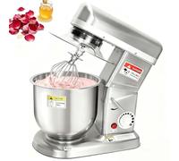 Large Capacity Stainless Steel Dough Mixer, 500W Heavy-Duty Commercial Stand Mixer with 3-Speed Set-tings, Designed for Bakeries, Pizzerias, and Food Service Establishments(10L)