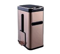 Large Capacity Stainless Steel Trash Can - Stylish Indoor Flip Waste Bin for Kitchen, Living Room, Hallway & Bathroom - Universal Size, Modern Design, Durable & Easy to Clean