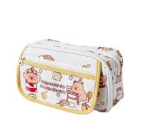 Large Capacity Stationery Box for Elementary School Students, High School Girls Pain Bag, Three Layer Pen Case, b, One size
