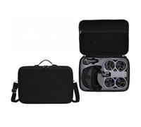 Large Capacity Storage Bag for DJI Avata 360 Drone Accssory, Protable PU Hard Shell Carrying Case Protective Travel Shoulder Bag for Avata 360 Motion Fly More Combo (Black Motion Edition)