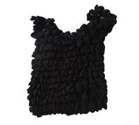 Large Capacity Stretch Bag Bubble Bag Made of Elastic Polyester for Shopping Travel Grocery Carrying Foldable and (Black)