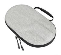 Large Capacity Table Tennis Racket Storage Case with Elastic Band Inside (Gray)