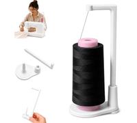 Large Capacity Thread Spool Stand, 3 Heights Cone Thread Holder for Sewing Machine, Anti-Winding Vertical Guide, 3D Printed Spool Bracket Tool for Craft Room, Embroidery & Sewing Lovers，White