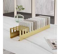 Large Capacity Tile Sample Display Rack, Glass/Quartz Stone Organizer Shelf for Placing Building Material Samples, Retail Stores Tile Stand(Gold)