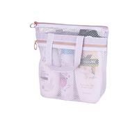 Large Capacity Transparency Cosmetic Bag for Bathroom Organization Storage Organiser for Toiletries and Accessories Mesh Laundry Storage Bag for Clothes and Linens