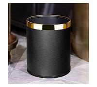 Large Capacity Trash Can with Fish Scale Pattern, Odorless Kitchen Waste Bin for Home Office, Double Layer Round Paper Basket, Silent Gentle Lidless Pail