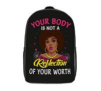 Large Capacity Travel Bag Feminist Feminism Quote School Bags Printed Rucksack for Travel, Work, Camping, 42X32X14Cm