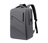 Large Capacity Travel Laptop Backpack, Lightweight Anti Theft Business Travel Backpack with USB Charging Port, Waterproof Commuting Daypack with Trolley Sleeve,Gray 1,15 inch