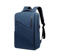 Large Capacity Travel Laptop Backpack, Lightweight Anti Theft Business Travel Backpack with USB Charging Port, Waterproof Commuting Daypack with Trolley Sleeve,Blue,17 inch