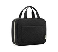 Large Capacity Travel Organizer Bag - Cosmetic Toiletry Case for Business Trip, Foldable Makeup Storage Handbag with Handle, Student Clutter Organizer, Space-Saving All-Season Use(Black,28L 8W 19H cm)