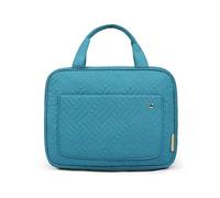 Large Capacity Travel Organizer Bag - Cosmetic Toiletry Case for Business Trip, Foldable Makeup Storage Handbag with Handle, Student Clutter Organizer, Space-Saving All-Season Use(Green,28L 8W 19H cm)