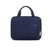 Large Capacity Travel Organizer Bag - Cosmetic Toiletry Case for Business Trip, Foldable Makeup Storage Handbag with Handle, Student Clutter Organizer, Space-Saving All-Season Use(DBlue,32L 10W 23H cm