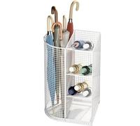 Large Capacity Umbrella Storage Rack with Removable Drip Tray, Metal Stand for Commercial Use in Offices, Hotels, Schools, Libraries, and Golf Clubs