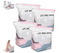 Large-Capacity Vacuum Bags - No Pump Needed, No Pump 3d Vacuum Storage Bags, Life Space Creator Storage Bag, Extra Large Vacuums Storages Bag, No Pumps Needed, 3-Sec Compression (4pcs,70 * 50 * 30cm)