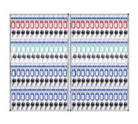 Large Capacity Wall Mounted Key Cabinet Aluminum Alloy Key Storage Box Secure Key for 24-180 Keys Ideal for Hospitals Doors and Cars