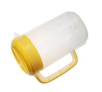 Large Capacity Water Pitcher with Lid, 3 Quart 80 Oz | Food-grade Yellow Jug, Multipurpose Serving for Iced Coffee, Office Pantry Use, Holiday Celebrations