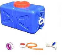 Large Capacity Water Tank with Faucet and water pipe for Household and Outdoor Use - portable plastic water storage cube