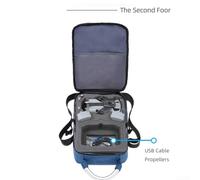 Large Capacity Waterproof Carrying Case For DJI Mini 5 Pro For RC 2, Portable Storage Bag For Outdoor Transport (Blue)